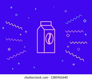 Happy style Coffee package icon