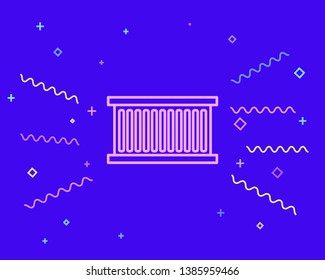 Happy style Container vector icon