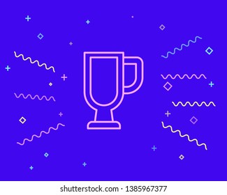 Happy style Cup of Tea Vector Icon for mobile app, website or desktop app