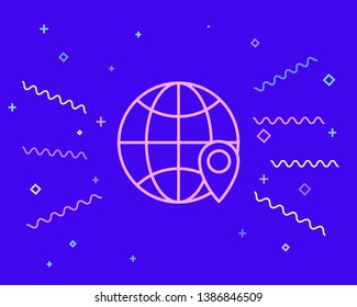 Happy style Delivery point marker icon