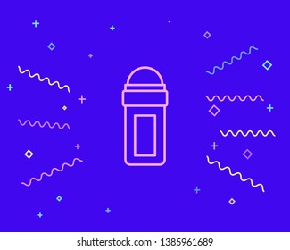 Happy style Deodorant vector icon. Cosmetic concept