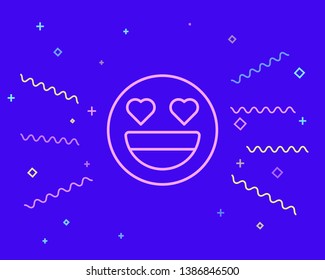 Happy style Emoji icon. Range to assess the emotions of your content. User experience.