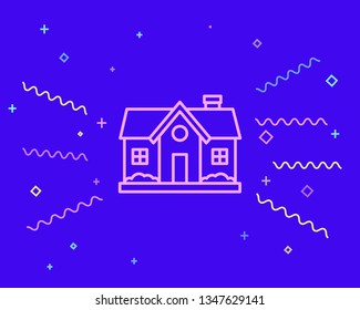 Happy style House Vector Icon Vector. Home symbol