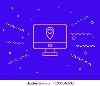 Happy style Package tracking icon