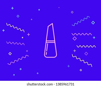 Happy style Polish icon. Nail polish symbol.