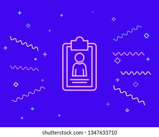 Happy style Summary concept icon, creative writing, short story telling, highlight information, essay research, school education logo, brief text review
