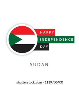 Happy Sudan Independence Day Vector Template Design Illustrator