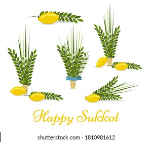 Happy Sukkot Set Design Elemente