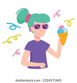 happy Summer beach vacation element background
