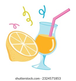 happy Summer beach vacation element background