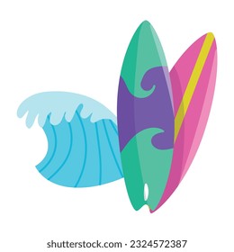 happy Summer beach vacation element background