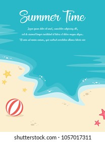 Happy summer day poster style