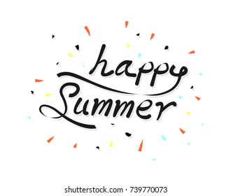 happy summer doodle
