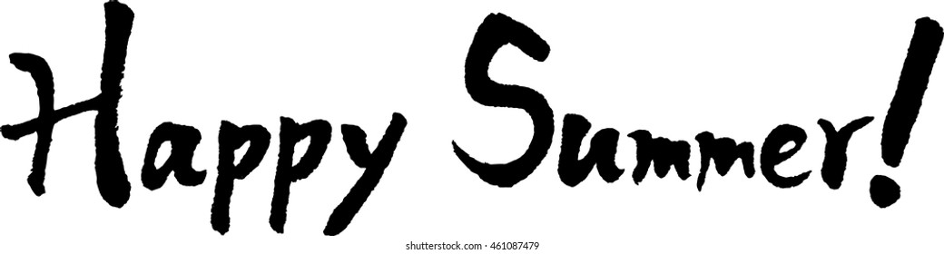 Happy Summer, Japanese calligraphy