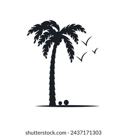 Happy summer on the beach. Editable, resizable, vector illustration.