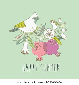 Happy Summer Print Design