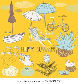 Happy Summer Print Design