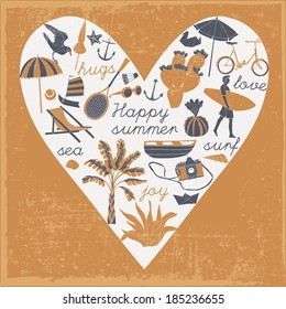 Happy Summer Print Design