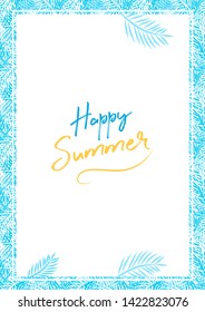 Happy Summer Sale a4 banner concept