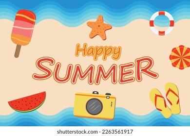 Happy Summer Sale wiht Object Sea