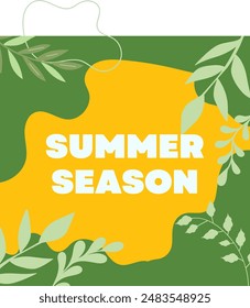 happy summer season abstract background design