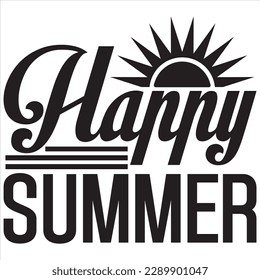Happy Summer t-shirt design vector file