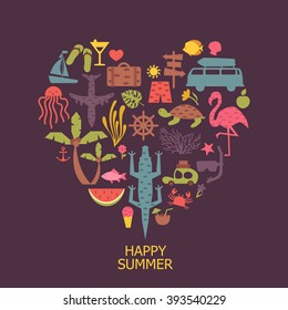 happy summer. vacation. adventure. journey.