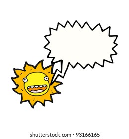 happy sun cartoon