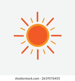 Happy sun icon with different hand signals