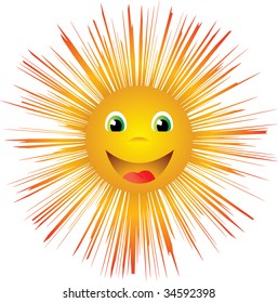 Happy sun illustration
