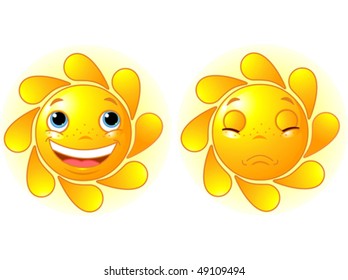 Happy Sun and Sad Sun