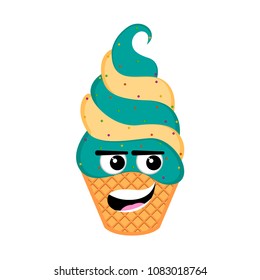 Happy sundae emoticon