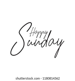 Happy Sunday Text Stock Vector (Royalty Free) 1180814362 | Shutterstock