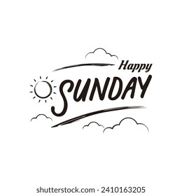 Happy Sunday Text. Creative Sunday Greetings.