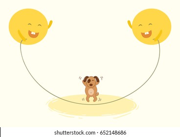 犬 暑い のイラスト素材 画像 ベクター画像 Shutterstock