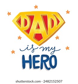 happy super Daddy day, happy fathers day super dad banner.