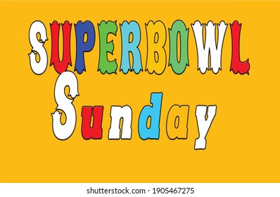 Happy Superbowl Sunday Day, February 7. Calendar on workplace yellow Background, Empty space for text, Copy space right