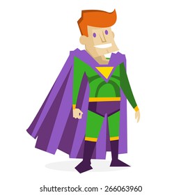 a happy superhero