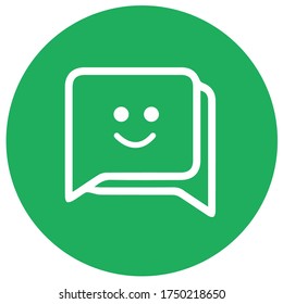 icono de bloque de soporte feliz en círculo 
