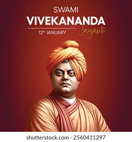 Happy Swami Vivekananda Jayanti. A celebration of Youth Day of India typography with graphic mnemonic, celebrate, unit, logo, graphic drawing. abstract vector illustration design