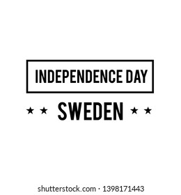 Happy Sweden independence Day Vector Template Design Illustration