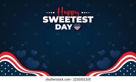 Happy Sweetest Day Background With Copy Space Area For Your content Promotion