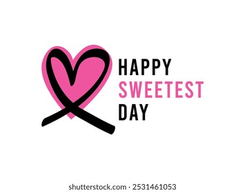 Happy Sweetest Day. Flat design vector. Eps 10.