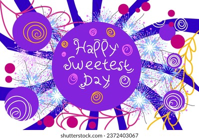 Happy Sweetest Day, october 15 background design