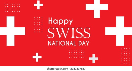 Feliz Día Nacional de Suiza 1 de agosto