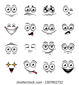 Happy symbol emotions icons vector illustration