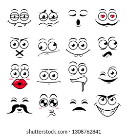 Happy symbol emotions icons vector illustration