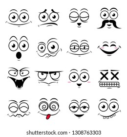 Happy symbol emotions icons vector illustration