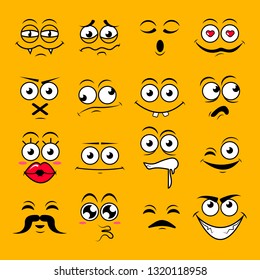 Happy symbol emotions icons vector illustration