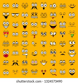 Happy symbol emotions icons vector illustration